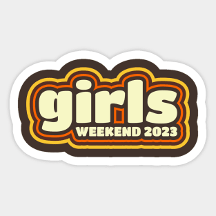 Girls Weekend 2023 - Vintage Style NYS Sticker